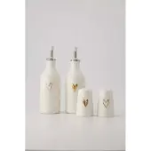 Zusss Öl- / Essigflasche Open Hartje Keramik Sand