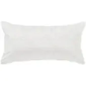 Curt Bauer Mako-Brokat-Damast Bettwäsche Yun Kissenbezug einzeln 40x80 cm | offwhite - weiß