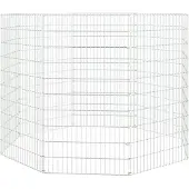 vidaXL Freilaufgehege für Tiere 8-teilig 54x100 cm Verzinktes Eisen