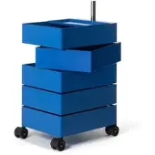 Magis 360° Rollcontainer mit 5 Fächer, leuchtend blau