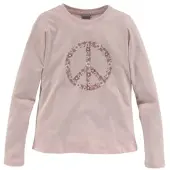 Kidsworld Langarmshirt "Peace" Langarm, Basic-Passform, mit Statements/Sprüchen