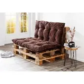 Bella Casa Chillkissen 2er Pack, ca. 70 x 120 cm, Braun