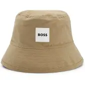 BOSS Wendbarer Fischerhut für Kinder mit Logo-Details Grösse 46