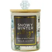 Cheerful Candle Snowy Winter Village 283g