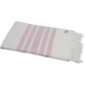 My Hamam Hamamtuch Pestemal Badetuch & Saunatuch "Fisch" weiß rosa