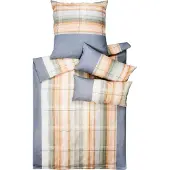 Dyckhoff Bettwäsche grau-apricot 1x 135x200 cm + 1x 80x80 cm