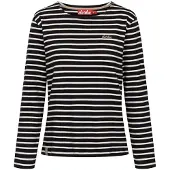 Derbe Longsleeve in Schwarz/ Weiß - XL