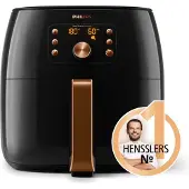 Philips Airfryer XXL Smart Sensing Heißluftfriteuse, 1.4 kg, LCD Display, Memory-Funktion, Schwarz (HD9867/90)