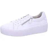 Gabor Damen Sneaker Weiß mit atmungsaktivem Obermaterial und weich gepolsterter Innensohle