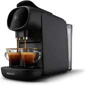 Philips L'Or Barista Kapsel Kaffee Maschine, einstellbare Kaffeemenge, Schwarz (LM9012/60)