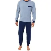 Normann Copenhagen Pflegeoverall langarm Reissverschluss - 35971 in blau | Gr.: XS