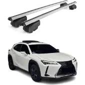 Omac Dachträger Gepäckträger für Lexus UX 2019-2021 Querträger ABE Alu Grau 2x