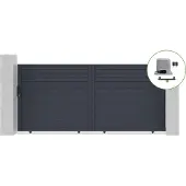 Casanoov Schiebetor Elektrisch Eiger 400x180cm & Schiebetorantrieb Ranger C300