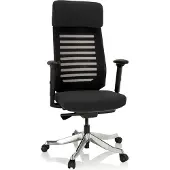 Hjh OFFICE ASGON - Profi Bürostuhl Schwarz