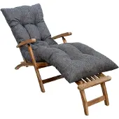 Bananair Kissen für Sonnenliege 185 x 60 x 15 cm Grau