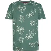 Petrol Industries - Allover-Print T-Shirt Grafito Männer - Grün