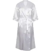 Towel city - Morgenmantel für Damen, Satin (Weiß)
