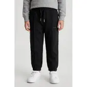 Calvin Klein Boys Relaxed Pintuck Sweatpant Black Größe: 14 | Sportbekleidung Outlet | kids | Schwarz