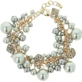 Otazu Ultimate Pearl Bracelet Grey Größe: OS | Armbänder Outlet | Damen | Weiß
