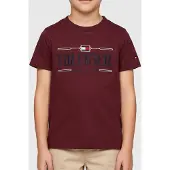 Tommy Hilfiger T-Shirt Icons KB0KB10360 Dunkelrot Regular Fit