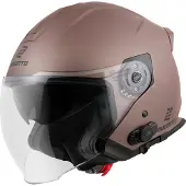 Bogotto H586 BT Solid Matt Braun Bluetooth Jethelm Größe XL