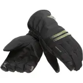 Dainese Plaza 3 D-Dry Schwarz Bronze Grün Handschuhe Größe M