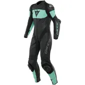 Dainese Imatra Lady Perforated Schwarz Acqua Grün 1-Teiler Kombi Größe 40