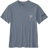 Carhartt T-Shirt Relaxed Lightweight Active Jac Streetcar Graphic Herren Light Faded Navy-M