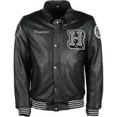 Helstons Cheyenne Motorrad Lederjacke, schwarz, M