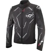 Ixon Demoniak Schwarz Weiß Motorrad Textiljacke Größe L