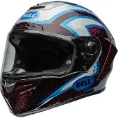 Bell Race Star DLX Flex Xenon Gloss Rot Silber Integralhelm Größe S