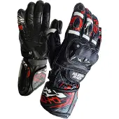 MUGENRACE Moone Sport Schwarz Rote Handschuhe Größe XL