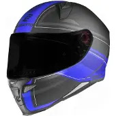 Bogotto FF110 Cinder Matt Schwarz Blau Integralhelm Größe M