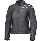 Held Midway Damen Schwarz Weiß Motorrad Lederjacke Größe 46