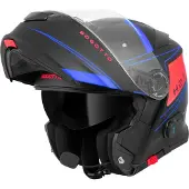 Bogotto H271 Taog Bluetooth Helm Schwarz Rot Blau Größe L