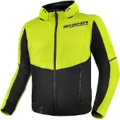 SHIMA Daybreaker Gelb Schwarz Motorrad Zip Hoodie Größe M