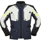 Modeka Panamericana 2 Motorrad Textiljacke, hellgrau/blau, 2XL