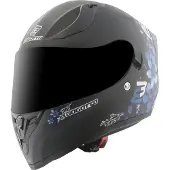 Bogotto BogottoH128FioriSchwarzBlauIntegralhelm Größe M