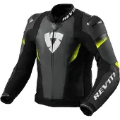 REV'IT! REV’IT! Control Schwarz Neon Gelb Motorrad Jacke Größe 46