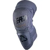 Leatt 3DF Hybrid Grau Blau Motocross Knieprotektoren Größe 2XL