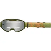 O'Neal B-10 Goggle STRIPED green/orange - silver mirror