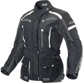 Büse Torino II Damen Motorrad Textiljacke, schwarz/weiß, 42
