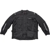 Modeka Varus Plus wasserdichte Motorrad Textiljacke, schwarz, 8XL