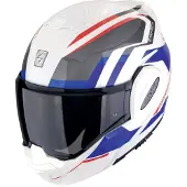Scorpion EXO-Tech Evo Furio Weiß Rot Blau Klapphelm Größe L