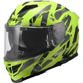 LS2 FF818 Storm III Kaos Helm, gelb/schwarz, XL (61/62)