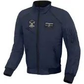 Bogotto Boston Dunkelblau Motorrad Textiljacke Größe XL