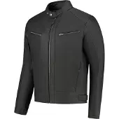 Rusty Stitches Dorian Motorrad Lederjacke, schwarz, M