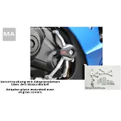 LSL Crash-Pad Anbaukit CBR 600RR BJ.07-08