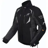 Rukka VentuRina Schwarz Grau Wasserdichte Damen Motorrad Textiljacke Größe 46