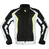 Modeka Khao Air Motorrad Textiljacke Farbe: Schwarz/Grau/Neon, Grösse: 4XL